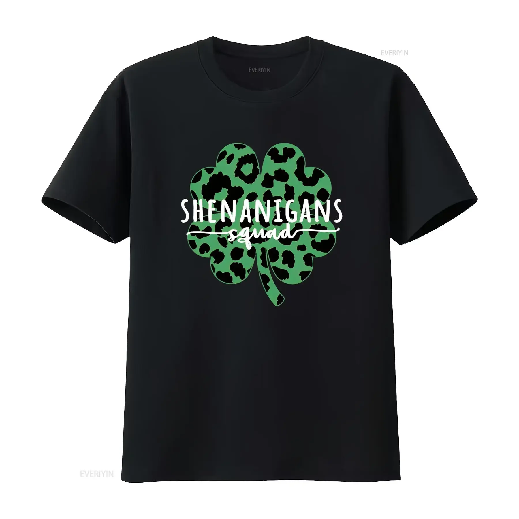Shenanigans Squad T Shirt St Patricks Day Bella Irish Clover PrinT for Women vintage Washed Casual Comfortable Stylish Soft