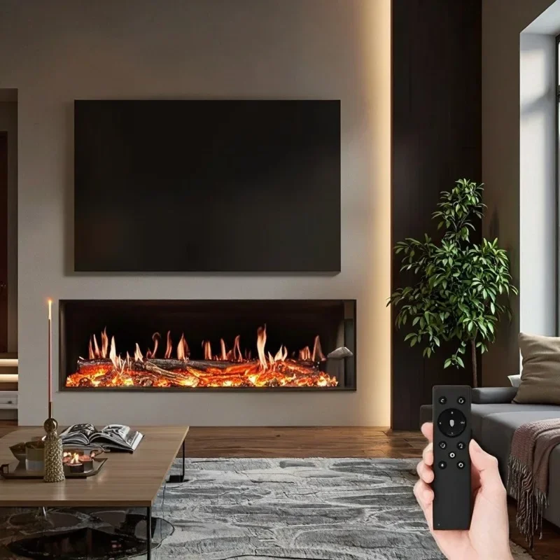 【الأكثر مبيعًا】مواقد كهربائية LCD ملونة مكونة من 13 لونًا ومدفأة كريستالية سائلة ثلاثية الأبعاد لهب مجسمة فقط لورني حقيقي #5