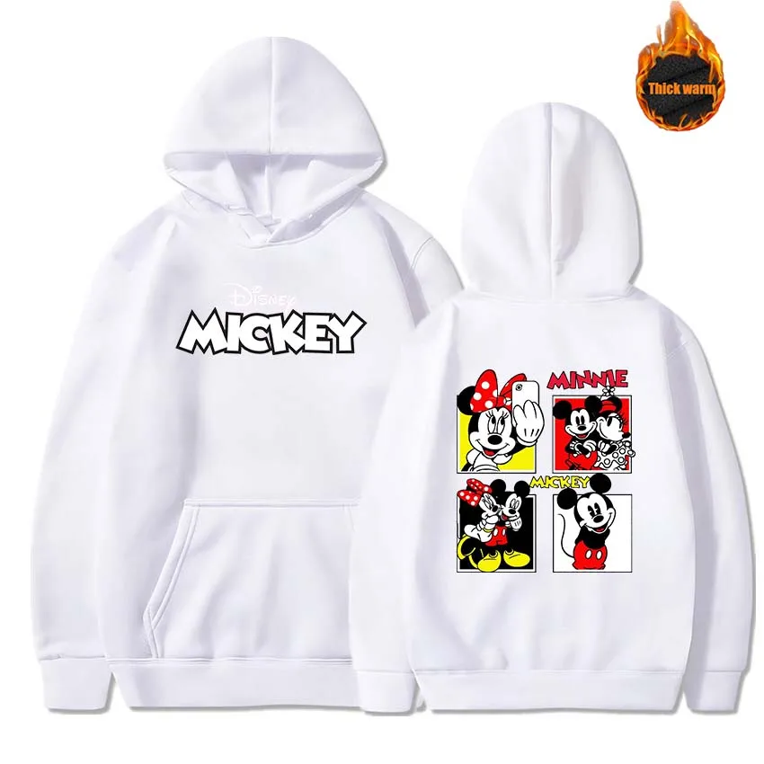 2025 ميكي ميني ماوس هوديس الرجال النساء قناع السترة Sweatershirt الذكور الإناث طالب الهيب هوب Hoddie بلوزات