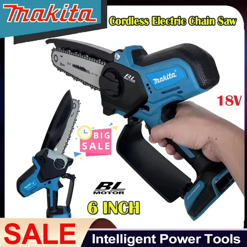 

Электрическая мини-пила Makita 2026: Садовый электроинструмент, цепная пила, пила для обрезки, бесщеточный аккумуляторный инструмент для батареи 18В
