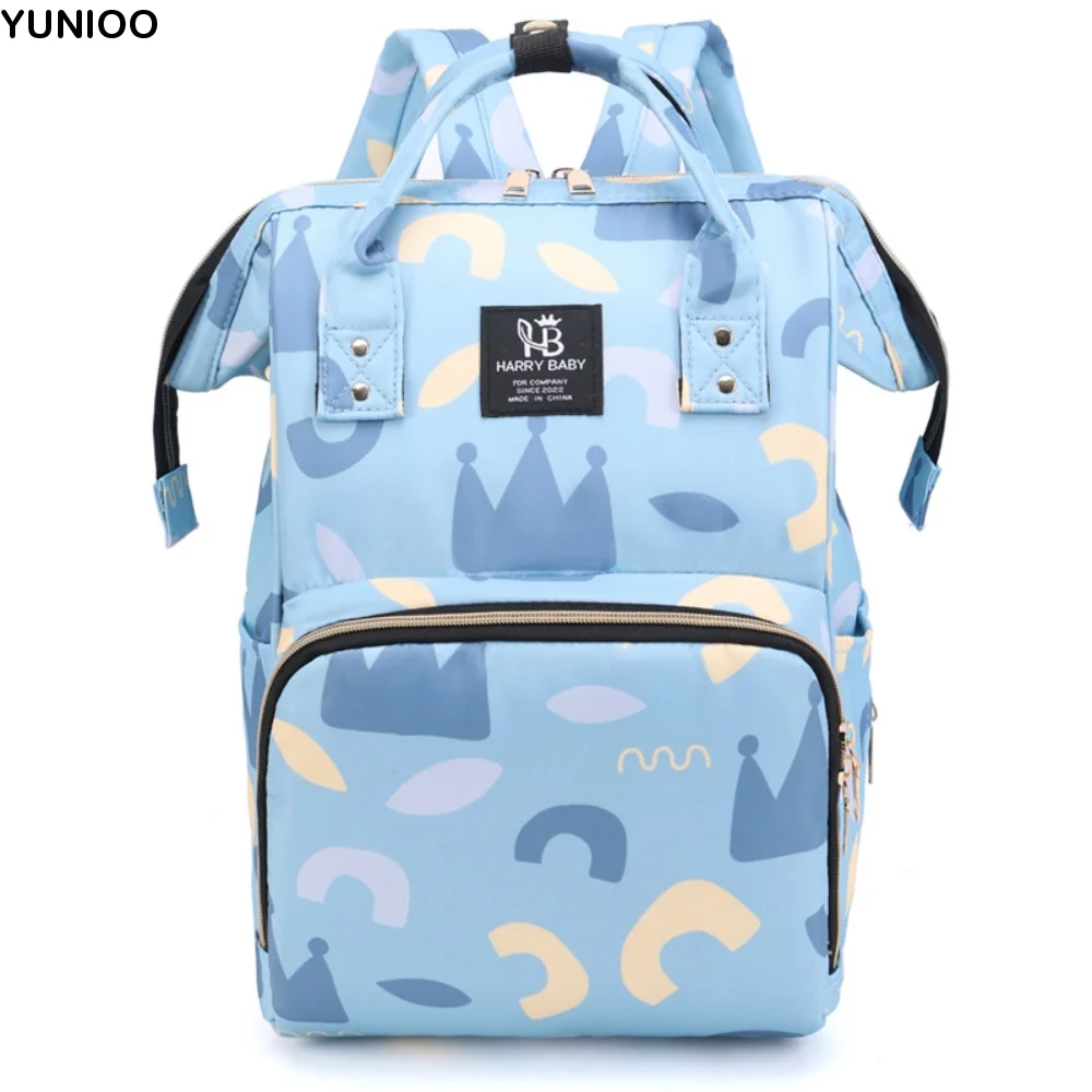 

Портативная сумка для мамы с принтом, многофункциональная большая вместительная сумка-органайзер для детских подгузников, сумка для подгузников, рюкзак для подгузников, уличный