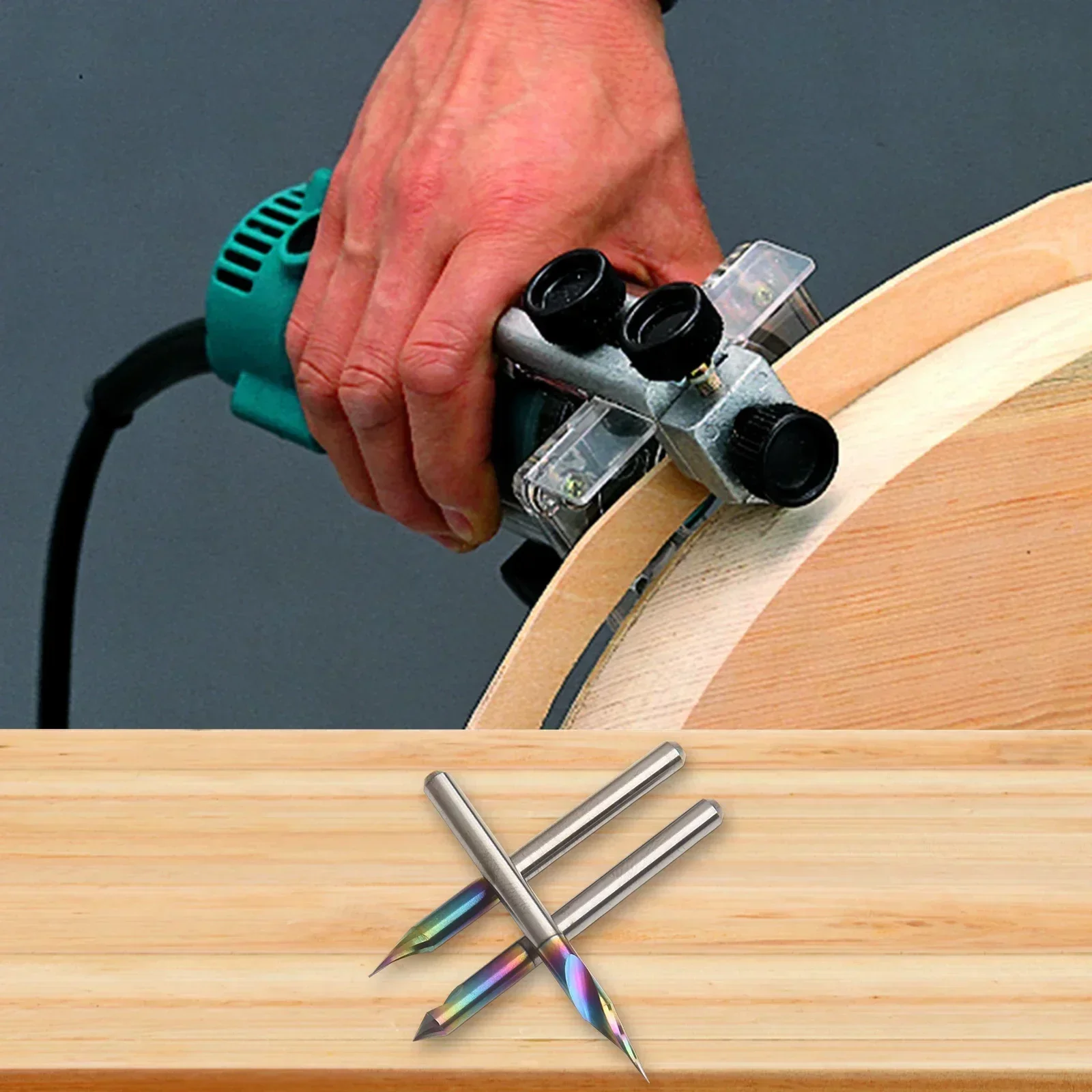 

1 фреза 8 дюймов 3,175 мм, фреза с 2 канавками, большая канавка для удаления чистки металлов, гравировка, высокоточная зеркальная заземление