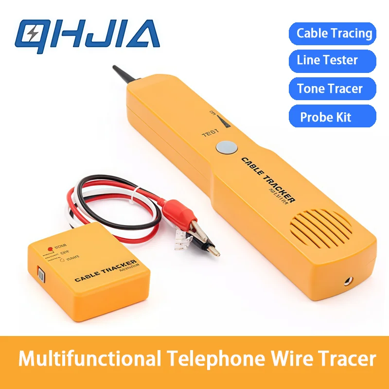 Wire Tracer Circuit Tester Tone Generator Probe Kit RJ11 Cable Finder for Electricians DIY Continuity Test Non-Live Circuit Use