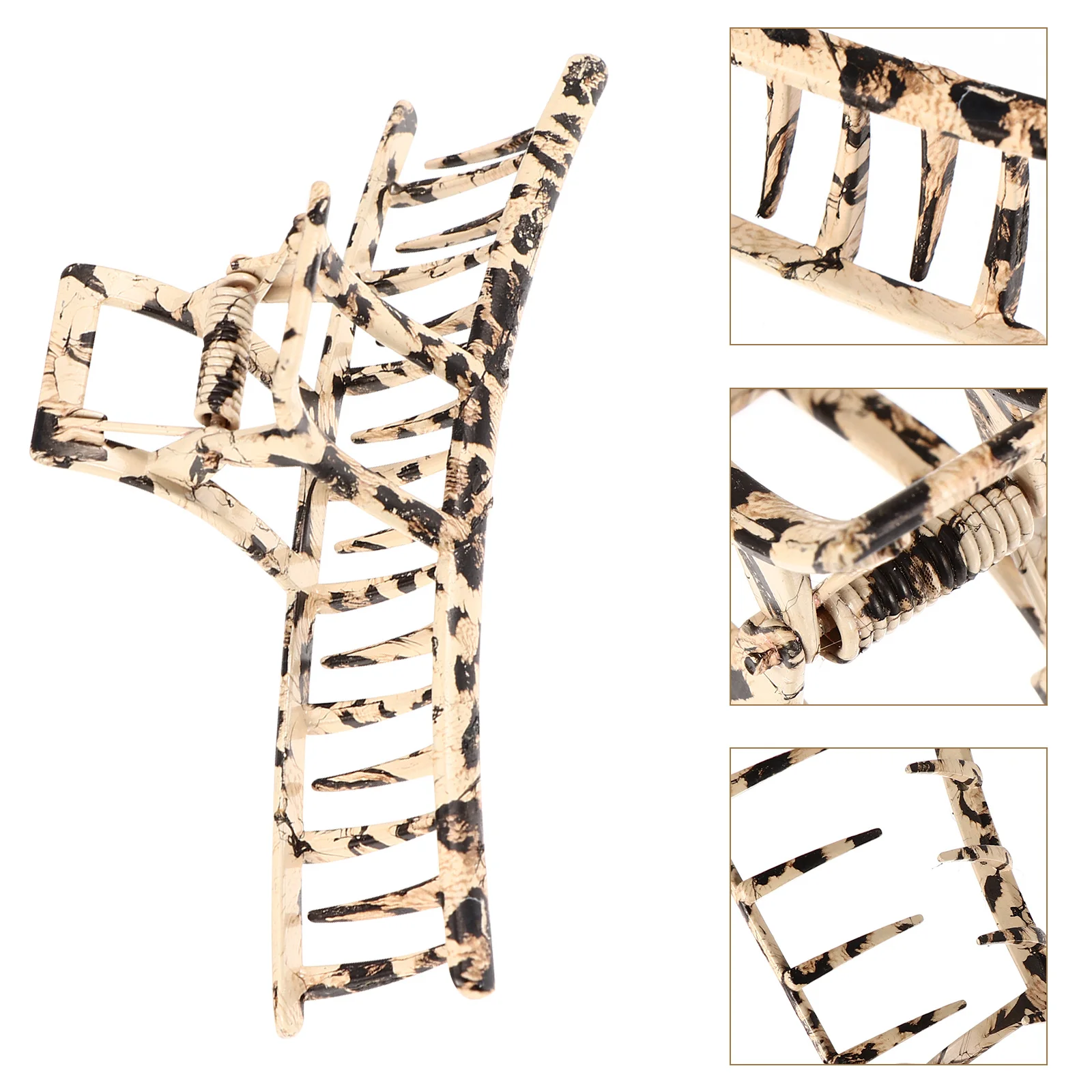 

Leopard Hair Claw Clip Fashionable Durable Plastic Material Perfect for Women Everyday Use and Multiple Scenes