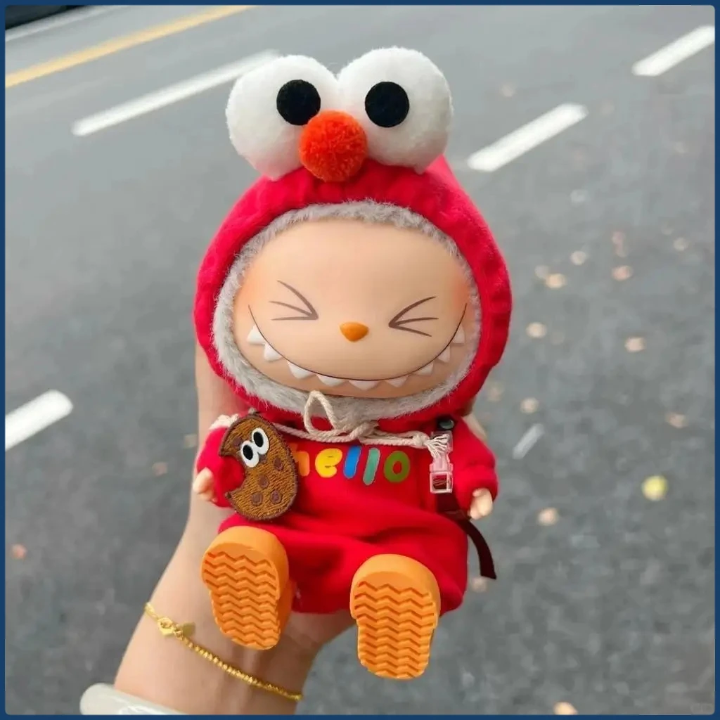 

15cm Doll'S Labubu Clothes Outfit Accessories For Korea Kpop Exo Labubu Idol Dolls 10cm cotton crawling clothes pull-up Clothing
