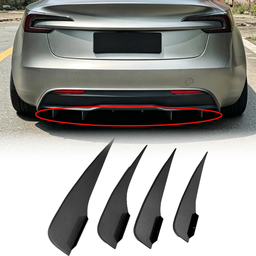 

For Tesla Model 3 Rear Spoiler Lip Diffuser Body Kit, No Drilling Required Car Styling Modification Sport Auto Accessories