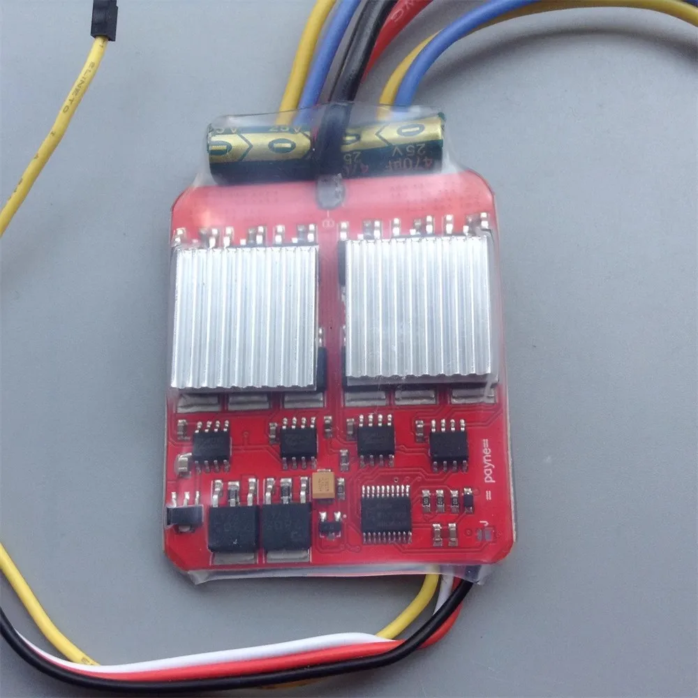 Mute Two-Way Bi-Directional Brushed ESC 40Ax2 Retrofit Twin Motor Tank Crawler Speed Differential Boat Hybrid Controls