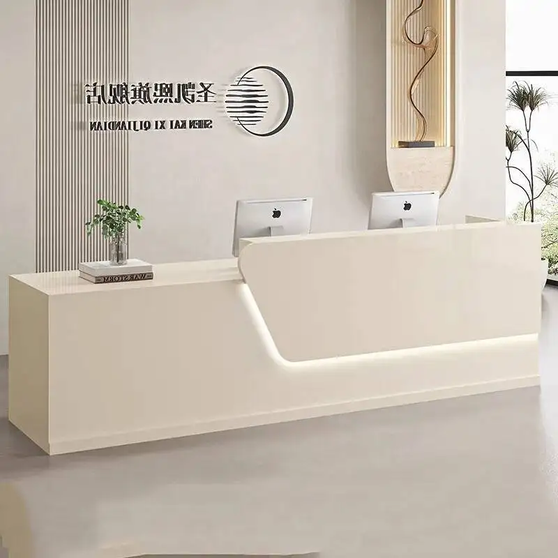 Luxury Modern Reception Desks Salon Beauty Home Clinic Reception Desks Office Bancone Bar Lusso Office Furniture