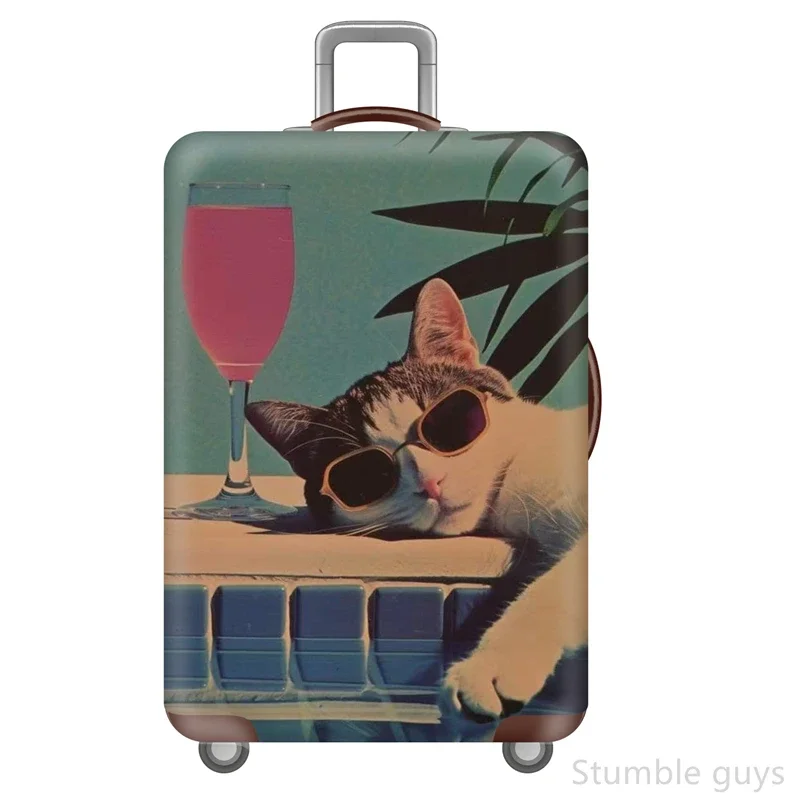 

Durable Elastic Anti-Scratch Luggage Cover Protective Dustproof Suitcase Sleeve Reliable Fits 18-32 Inch Rolling Luggage