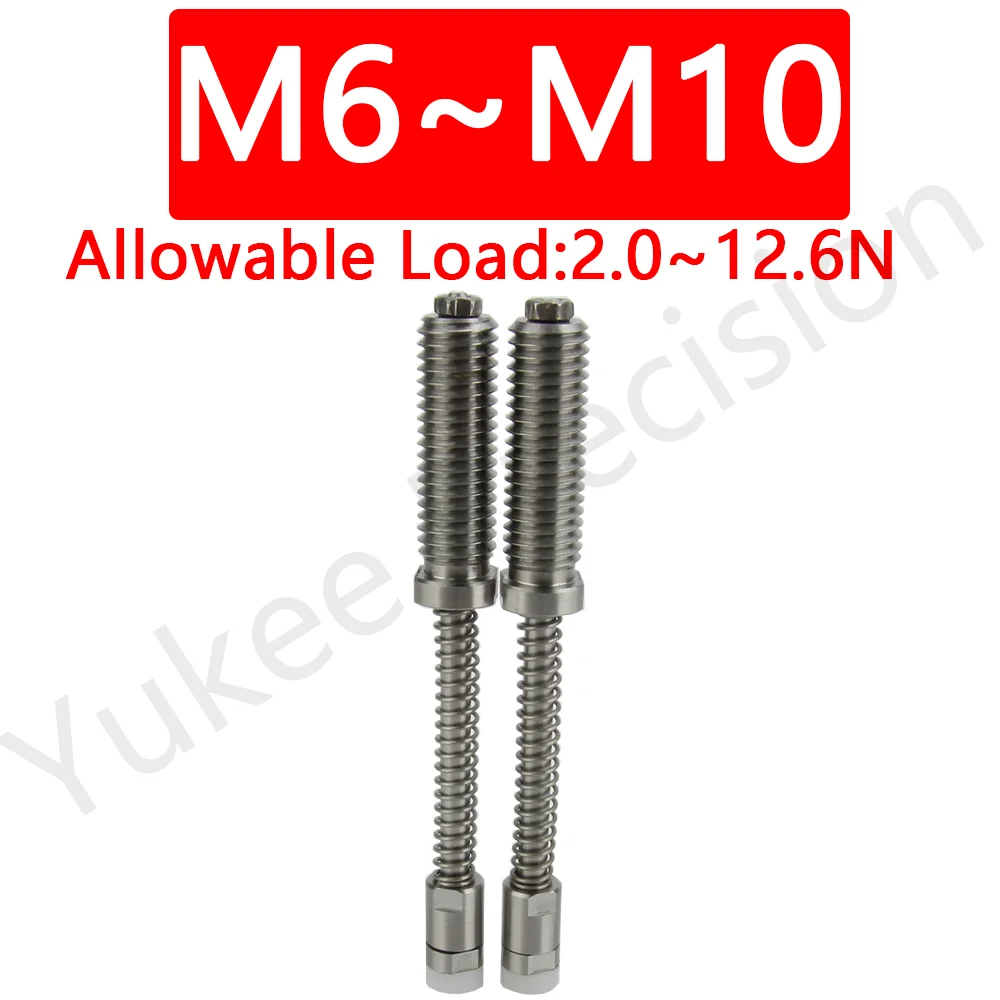 

YK529 Spring Visibility Bush Built-In Plunger POM Tip Stainless Steel Spring Pin Specialized In Holding Spring Plunger