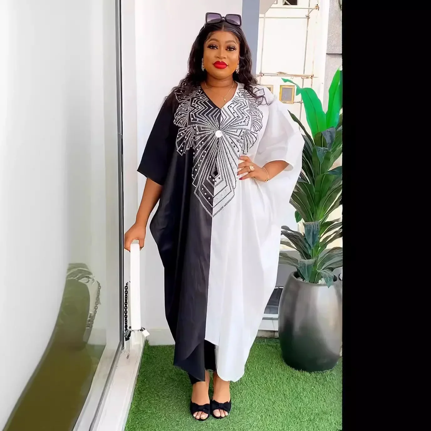 

Африканские платья для женщин, традиционная африканская одежда, Дашики, Анкара, платье, абайя, мусульманский кафтан, длинное платье макси 2024