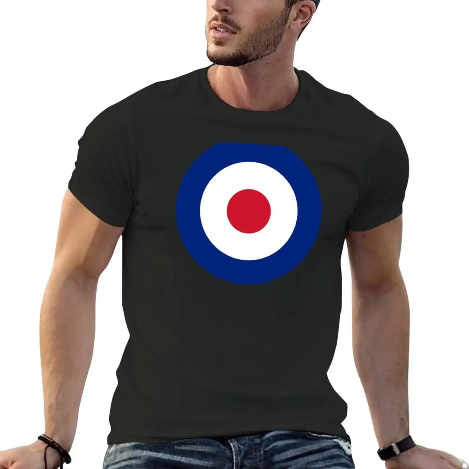 Mod Target T-Shirt cute clothes blue archive plain Men's t-shirt