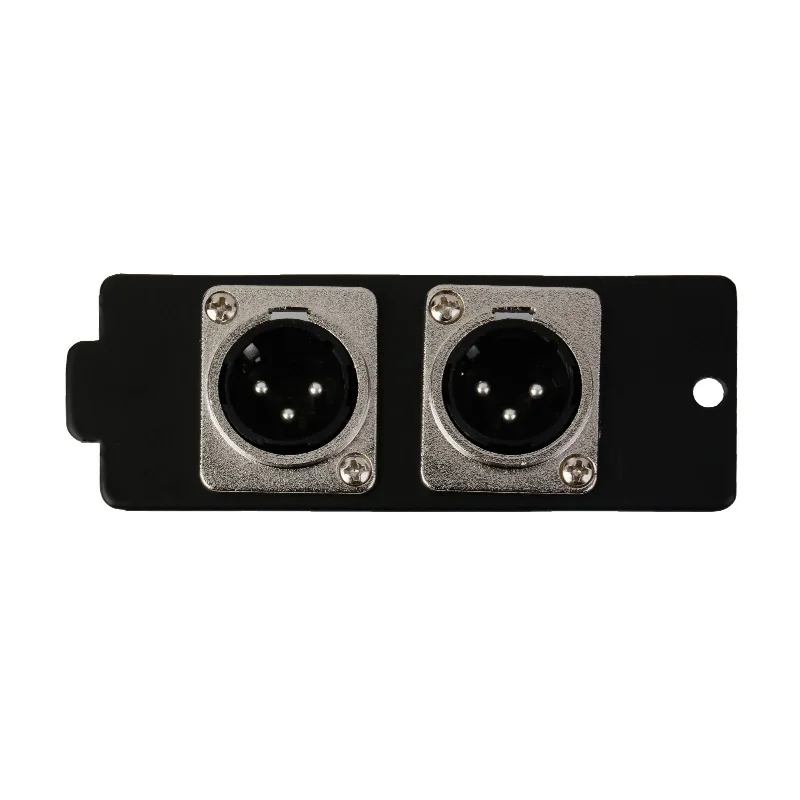 Módulo de enchufe macho y hembra XRL de 3 pines, función dinámica, adaptador de señal de audio, doble cabezal Canon, módulo de caja de toma de tierra