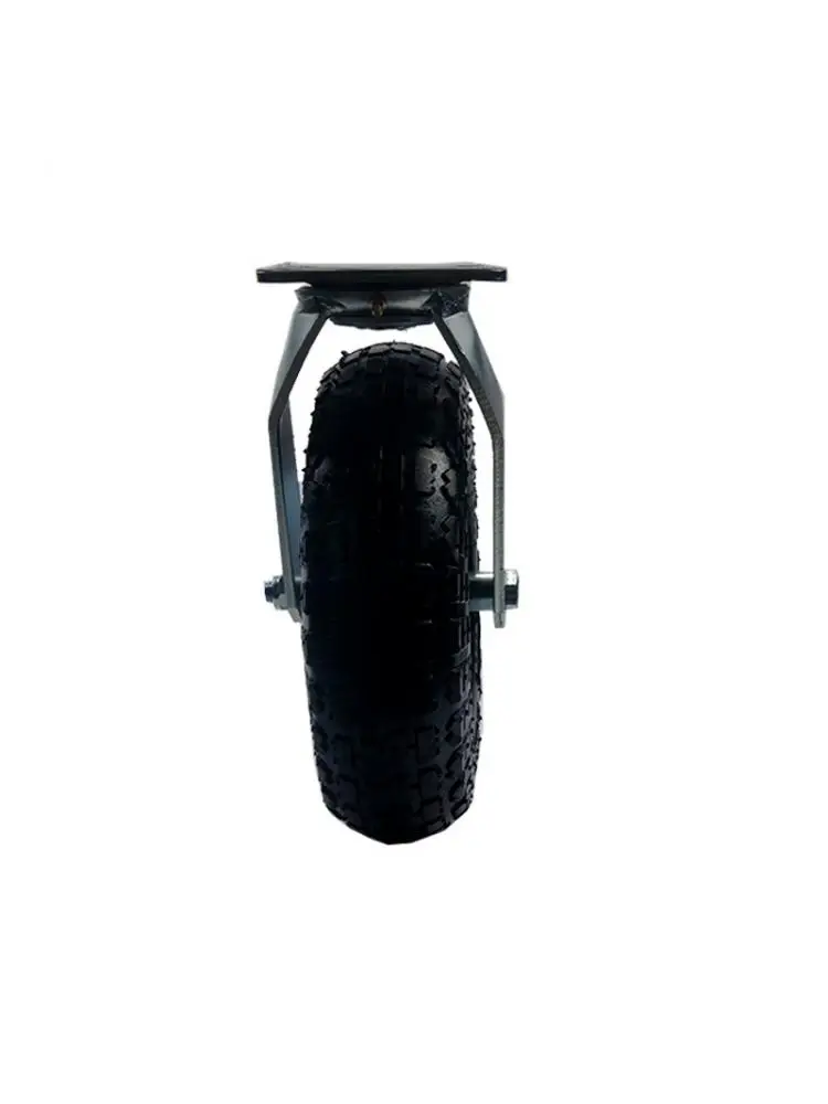 Imagem -04 - Rodízios de Borracha Infláveis para Bagagem do Hotel Rodízio Resistente Carrinho de Aço Inoxidável Rodízios Universais 10 Pol pc