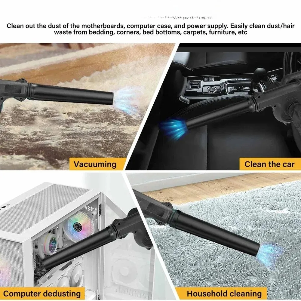 منفاخ أوراق الشجر اللاسلكي 21 فولت بطارية عالية الطاقة مكنسة كهربائية قابلة للشحن تهب الهواء قابل للتعديل سرعة حديقة الحديقة الغبار 2026 #2