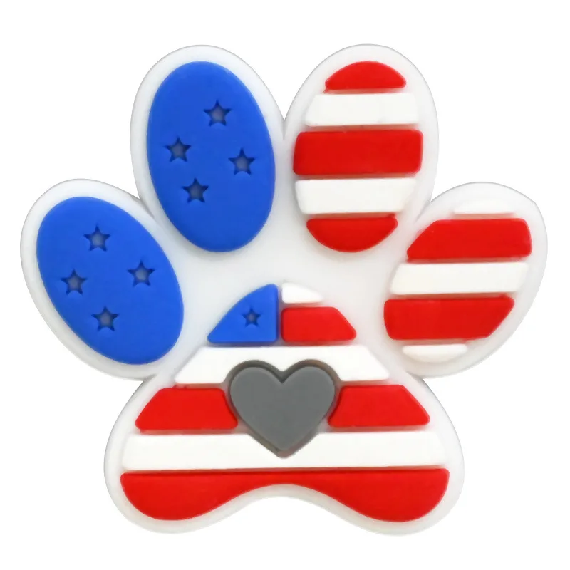 New Small PVC Soft Rubber Patches Cartoon Dog footprints Ornaments DIY Accessories for Hair Clips Clothes & Stationery view 4