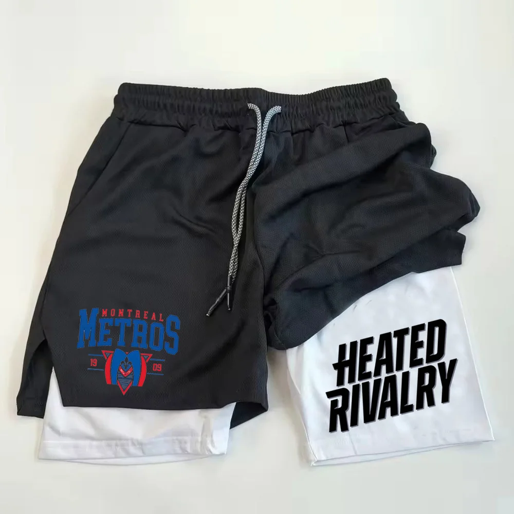 

Heated Rivalry shorts Breathable gym Anime Fitness 2 in 1 Sports Athletic Jogging Summer man
