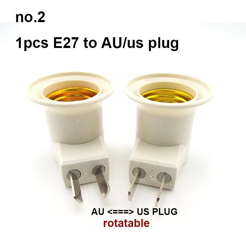 Zasilacz AC US EU UK do E26 E27 Żarówka LED Uchwyt lampy Podstawa Gniazdo Wtyczka Śruba Adapter światła Konwerter Złącze elektryczne 1/4szt.