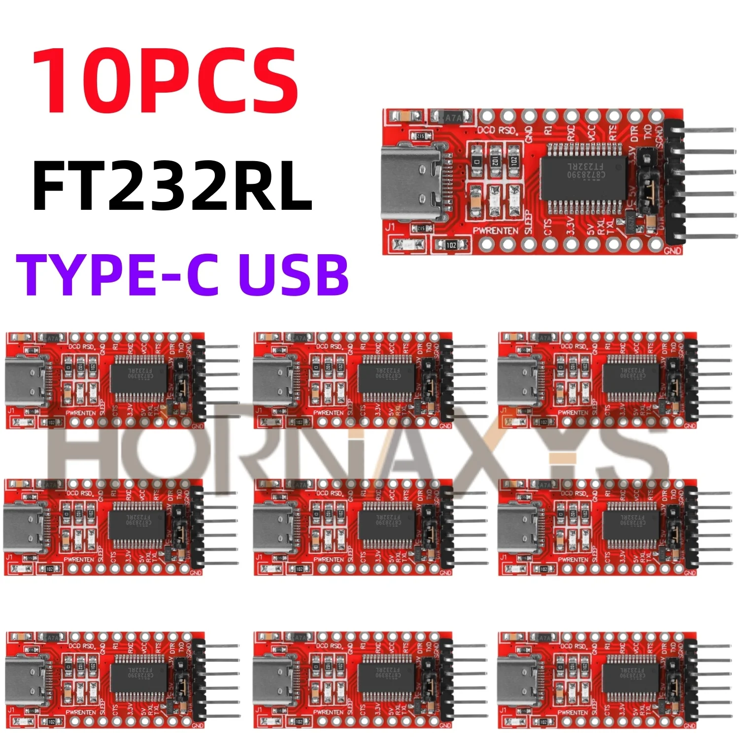 1-10 SZT./FT232RL FTDI USB 3.3V 5.5V do TTL Adapter Szeregowy Moduł dla Arduino FT232 Pro Mini Port USB DO TTL 232 Mini / USB Typu-C — zdjęcie produktu 3