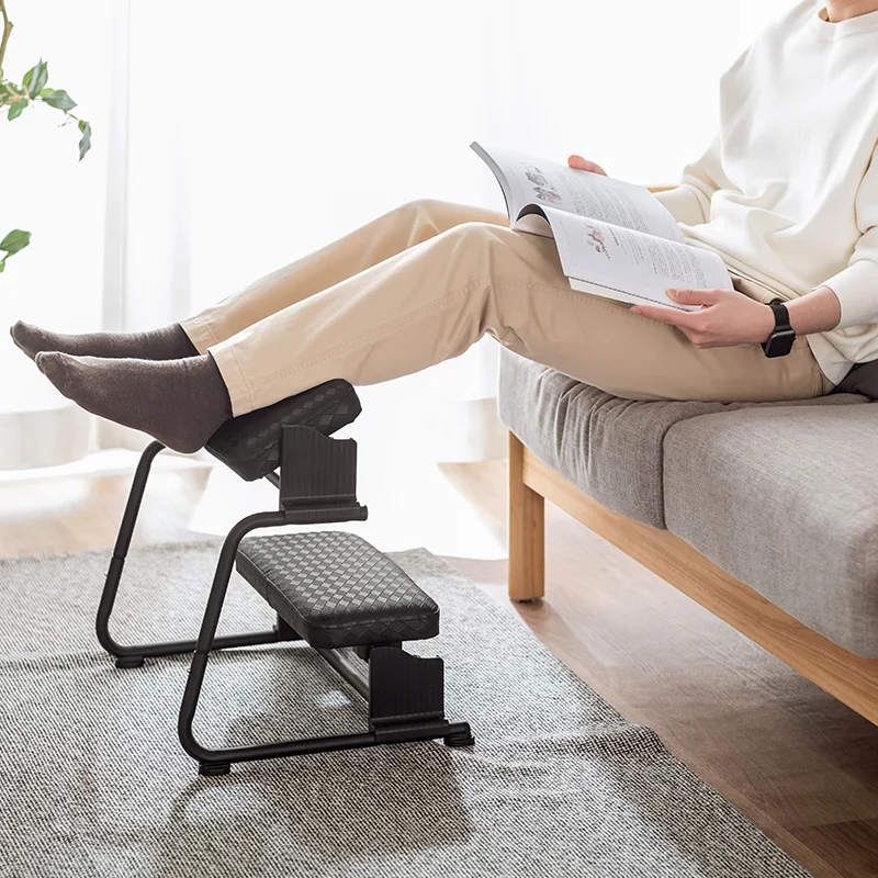 Ergonomic Adjustable Foot Rest Stool - Anti-Slip Office Footrest Pregnancy Safe Floor Pedal for Home/Work Desk Comfort