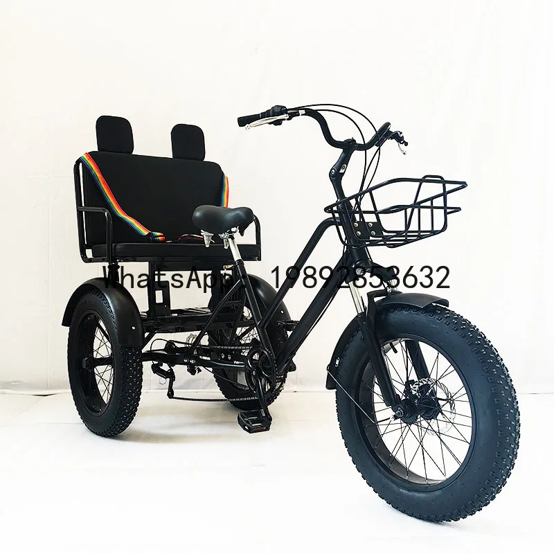 20inch Snow Mountain Pedal Tricycle Fat Tire Tricycle Bicycle Pedal Snow Human Power Tricycle