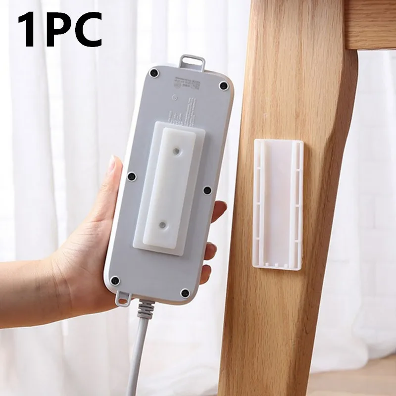 1/2/5/10PCS Zelfklevende Desktop Socket Fixer Opknoping Power Strip Kabel Organizer Muur houder Fixator Verwijderbare Wandmontage