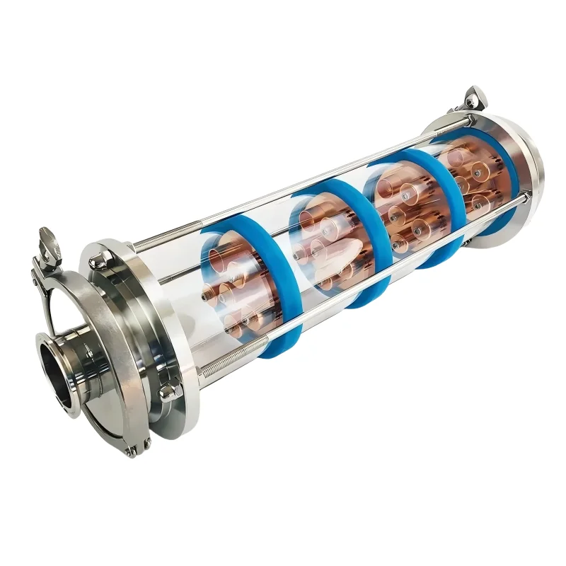 4inch FerruleOD119mm Distiller Column With FIVE Copper Platte Sets,Home-brewed Tri Clamp Sight Glass Union Stainless Steel 304