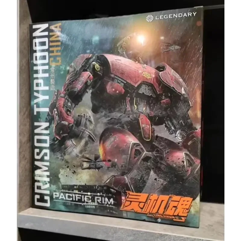 In Stock LING JIHUN Original Pacific Rim Crimson Typhoon Finished Mecha LED Light Emitting Action Figures Toy Gift Collection