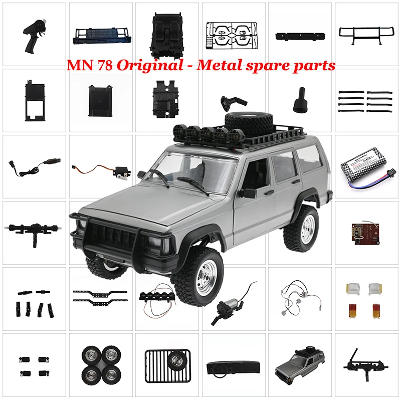 

MN MN78 MN-78 RC Modified Upgrade Assembly Climbing Off-road Four-drive Metal Shaft Metal Drive Shaft Wave Box Tire Drive Shaft