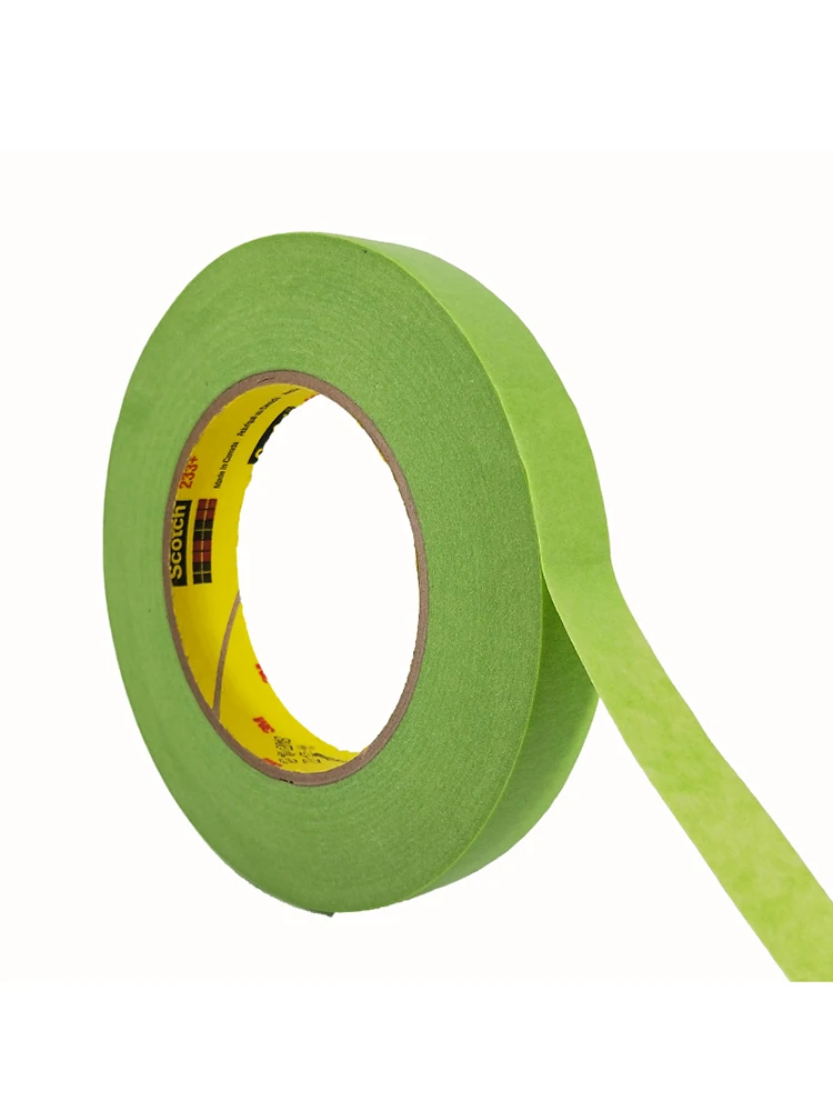 233+ Scotch Performance Green Masking Tape Automobile Decoration Spray Paint Cover Temporary Protective 12mm/36mm/48mm*55 1 Roll