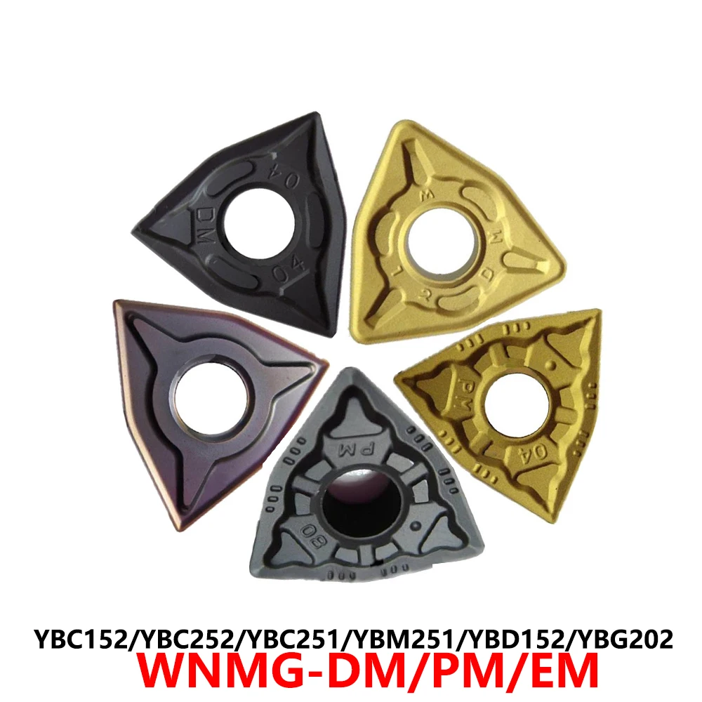 

Оригинальные WNMG060408 WNMG080408 WNMG080404 WNMG080412 WNMG080416 DM PM EM YBC252 YBM251 YBG205 Твердосплавные вставки Лезвия с ЧПУ WNMG