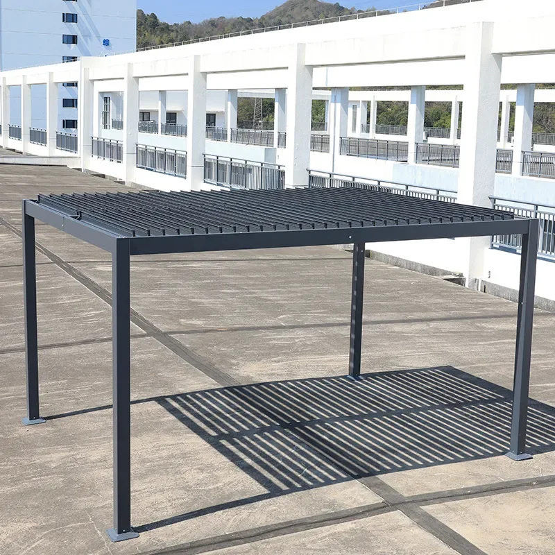 for Outdoor Louver Gazebo Villa Awning Courtyard Sun Room Aluminum Alloy Tent Canopy Parking Shed