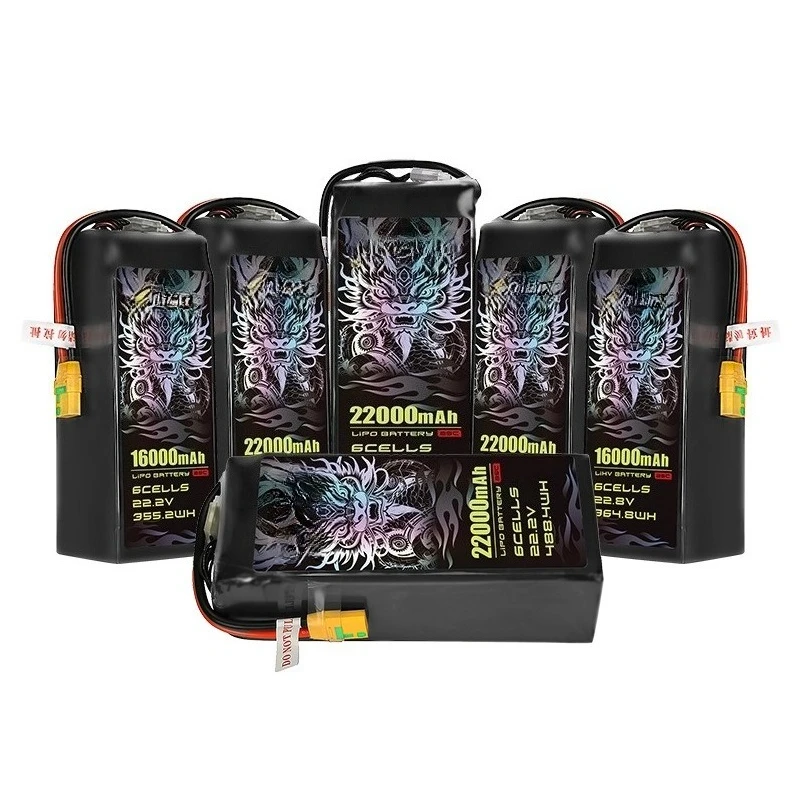 High-Capacity 22.2V 5200mAh 75C Battery for ShiAnMx Battery Remote Control Car Model Aircraft High Rate Drone Lithium Batteries