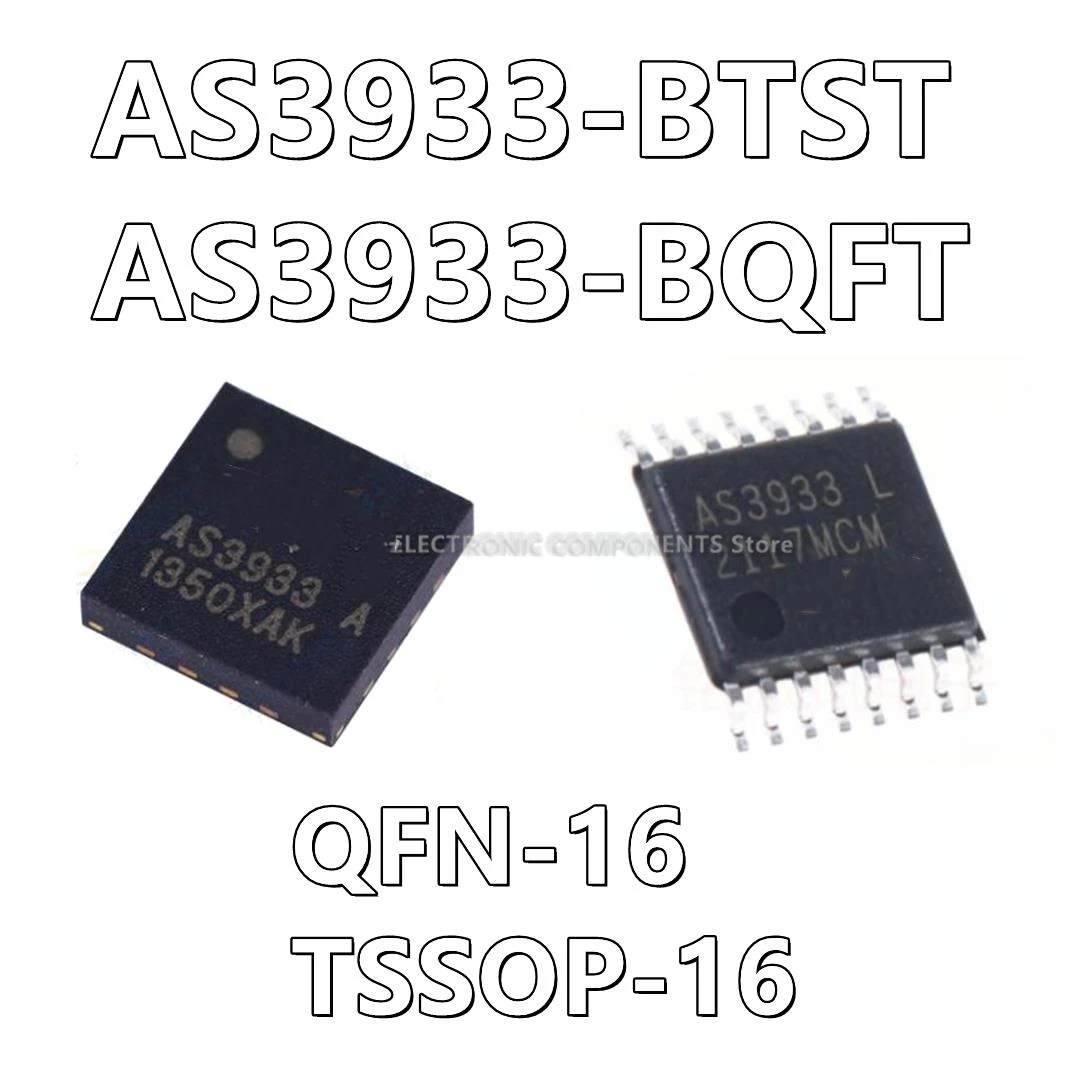 10Pcs/lot AS3933-BTST AS3933 TSSOP16 AS3933-BQFT QFN16