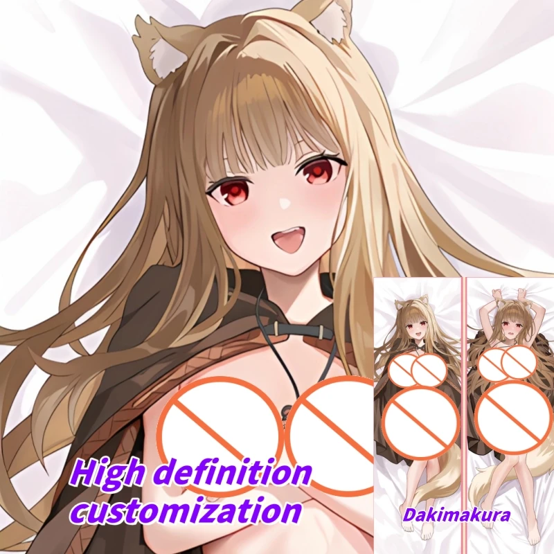 

Dakimakura Anime Pillow Case merchant meets the wise wolf Holo Double-sided Print Of Life-size Body Pillowcase Gifts