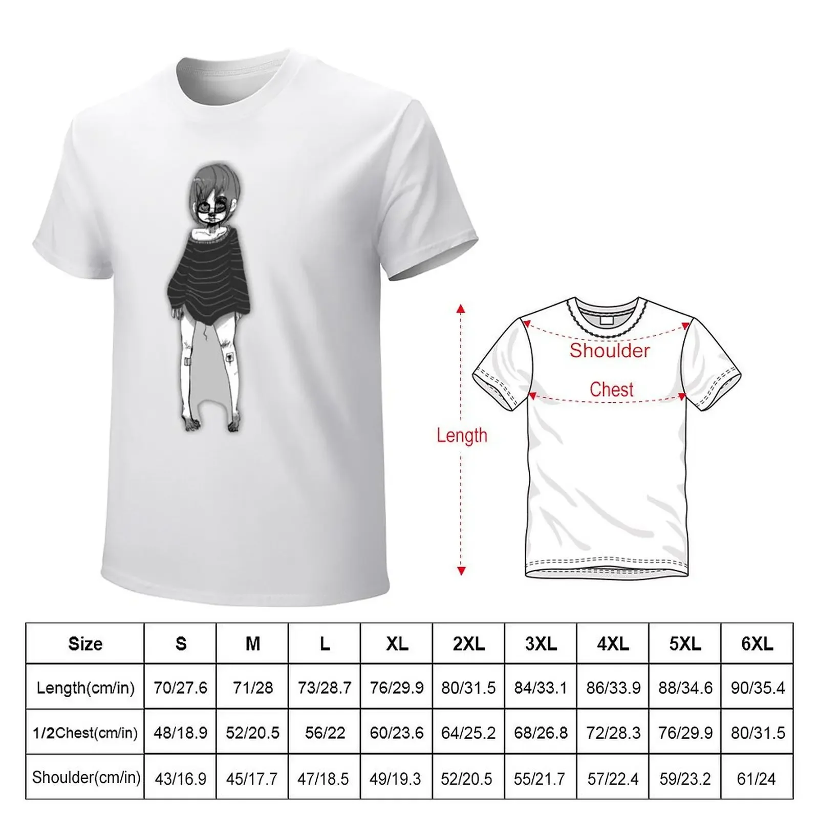 Greyscale cutie T-shirt Blouse kawaii clothes mens t shirt