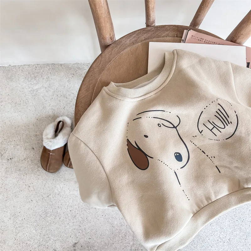 2025 Children's Autumn Clothing New Boys Winter Hoodie Japanese Korean Version Girls Fleece Hoodie 4