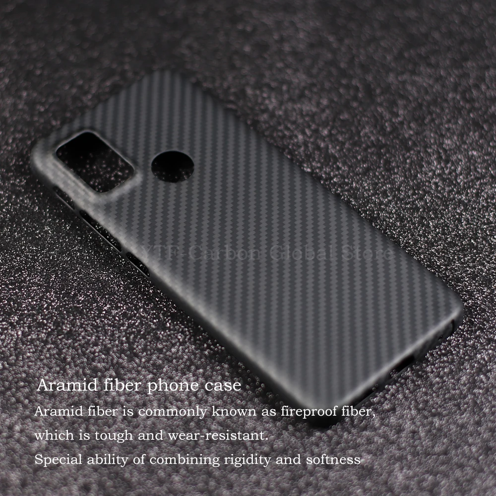 YTF-Carbon carbon fiber Case for Motorola Moto G30 Case Slim Luxury Strong and durable 0.6mm thick G30 (6.5 inch) -Black