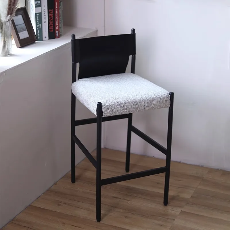 

Backrest Island High Chairs Light Luxury Party Minimalist Waiting High Chairs Ergonomic Island Restaurante Muebles Furniture