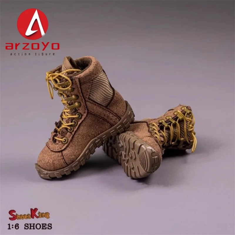 In Voorraad 1/6 Schaal SK012 Mannelijke Soldaat Lace-up Woestijn Laarzen Holle Schoenen Combat Laarzen Fit 12 ''Action Figure body Poppen