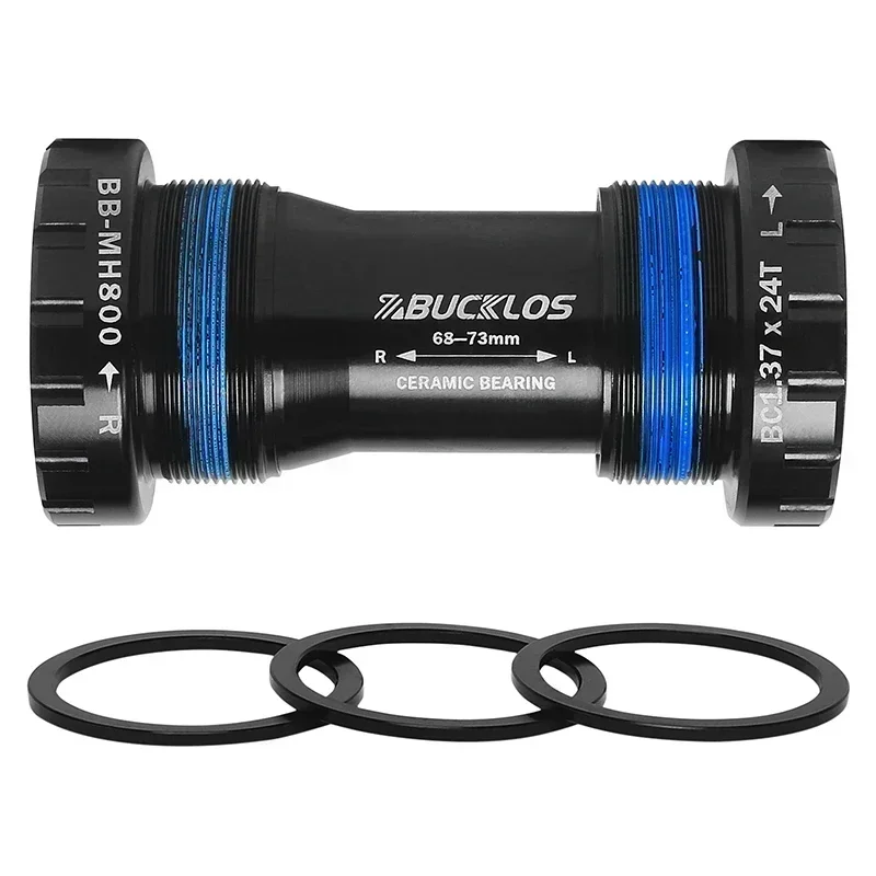 AliExpress BUCKLOS Bicycle Bottom Bracket Ceramic Bearing BB MTB Road Bike BB68/73mm Bottom Bracket 24mm BSA Threaded Sealed BB Bike parts