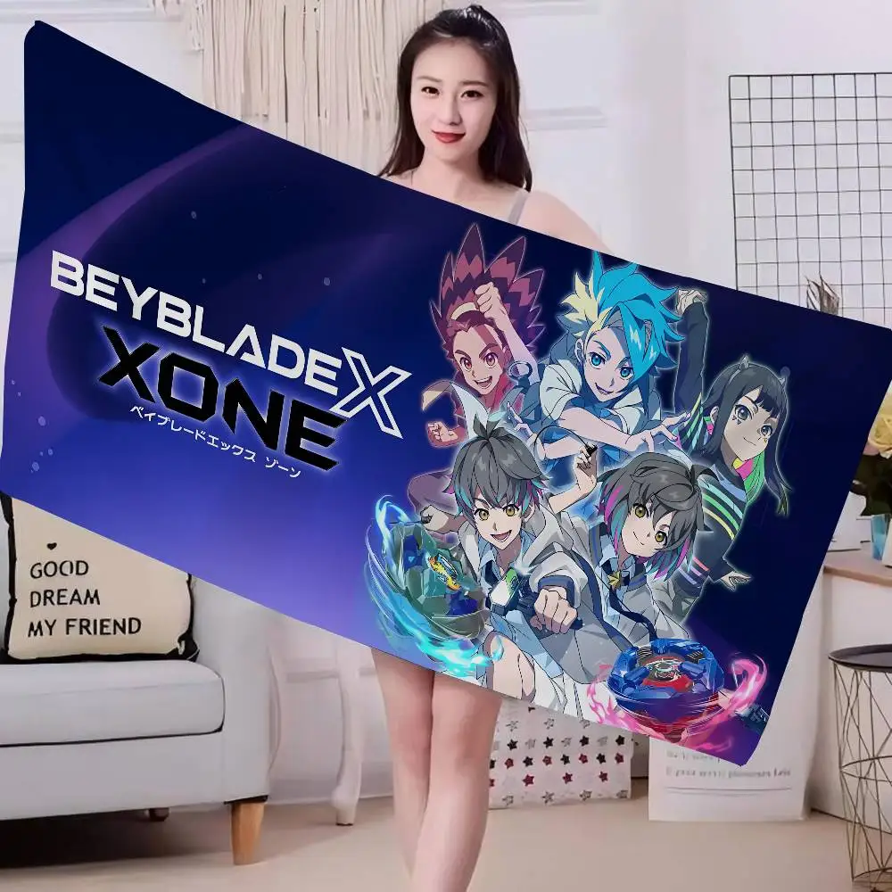 B-BeybladeS X Classic Microfiber Blanket Quick Drying Beach Towels Oversized Printing Super Absorbent Pool Towel Blanket