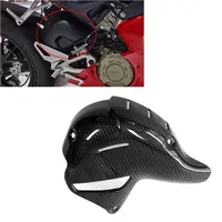 For Ducati Panigale Streetfighter V4 V4S 2018-2023 Carbon Fiber Motorcycle Exhaust Cover Heat Shield Protector AKRAPOVIC EXHAUST