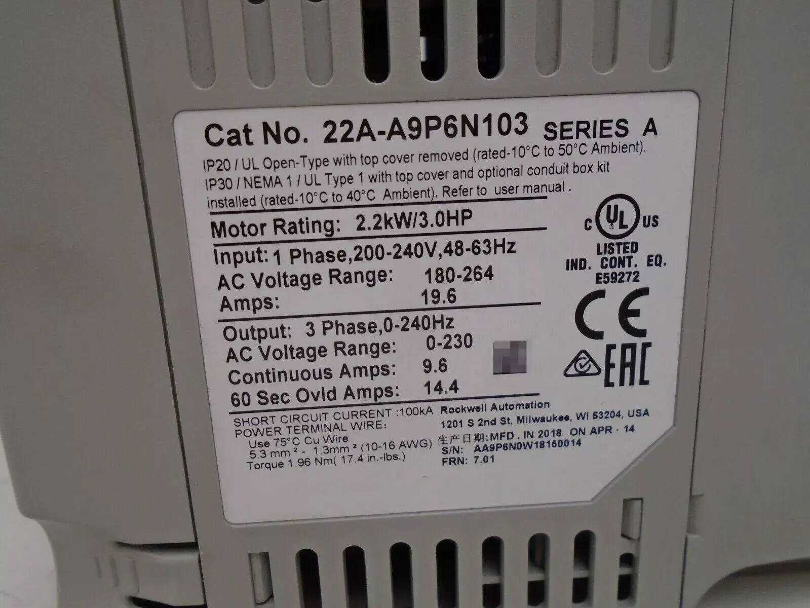 

Brand New 22A-A9P6N113 22A-A9P6N103 One Year Warranty ​