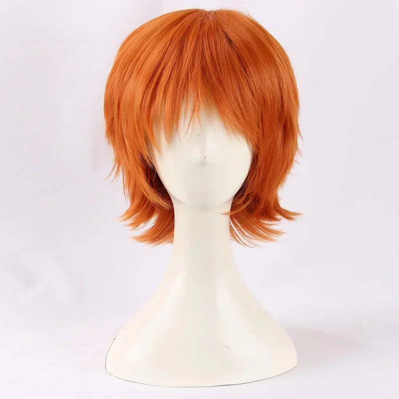 Synthetic Hair Anime Chucky Orange Short Cosplay Wig Bride of Chucky Heat Resistant Cosplay Costume Wigs