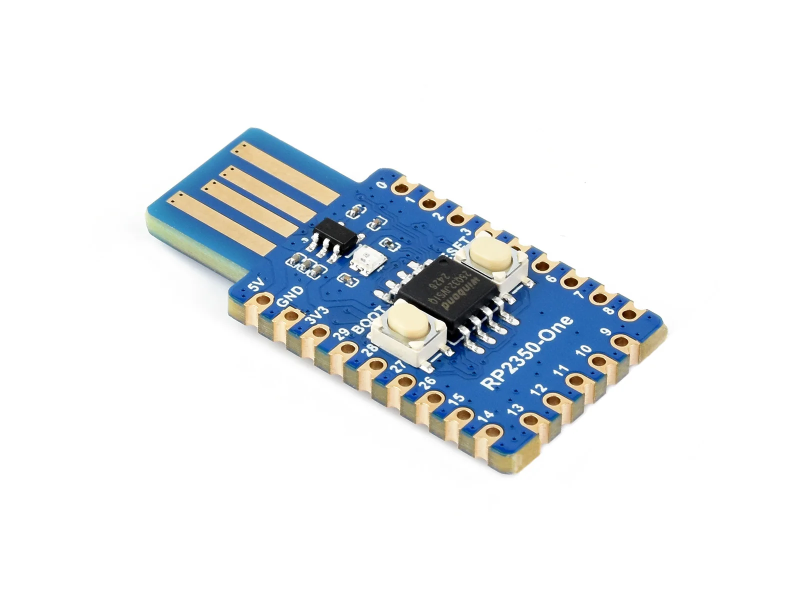 Picture 7: Waveshare RP2350-One, A Pico-like MCU Board Based On Raspberry Pi RP2350A, 520KB of SRAM, Suitable For SMD Applications