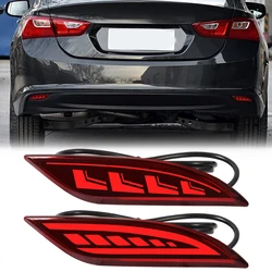 For Chevrolet Malibu XL 2016 2017 2018 LED Rear Bumper Reflector Lights Warning Brake Dynamic Turn Signal Car Accessories 12V