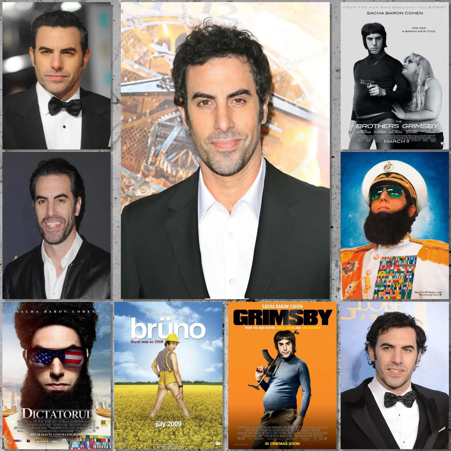 Sacha Baron Cohen Poster Canvas Art Poster and Wall Art Picture Print Modern Family bedroom Decor Posters