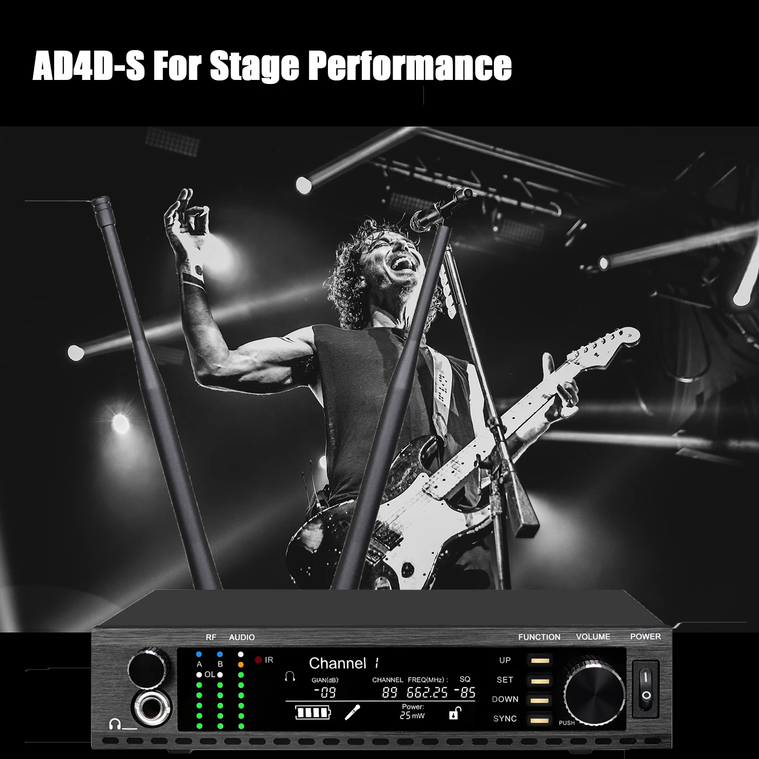 Leicozic AD4D-S KSM11 مكثف ميكروفونو ميكروفون أحادي القناة لاسلكي تنوع حقيقي لأداء المسرح 500/600/900 ميجا هرتز