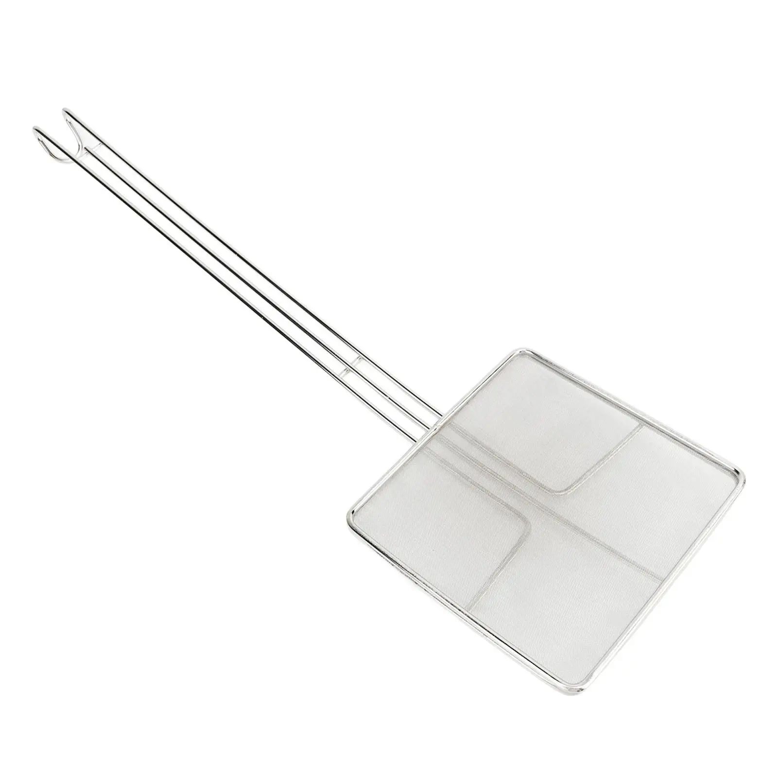 Stainless Steel Square Mesh Strainer Skimmer Ladle for Frying, for cooking & Pasta - Kitchen Gadgets